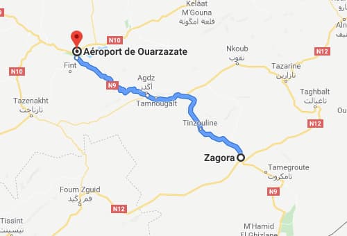 maroc-itineraire-zagora-aeroport-ouarzazate