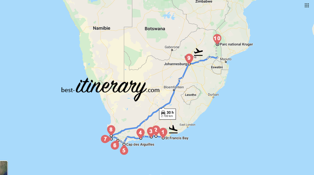 road trip 15 jours afrique du sud