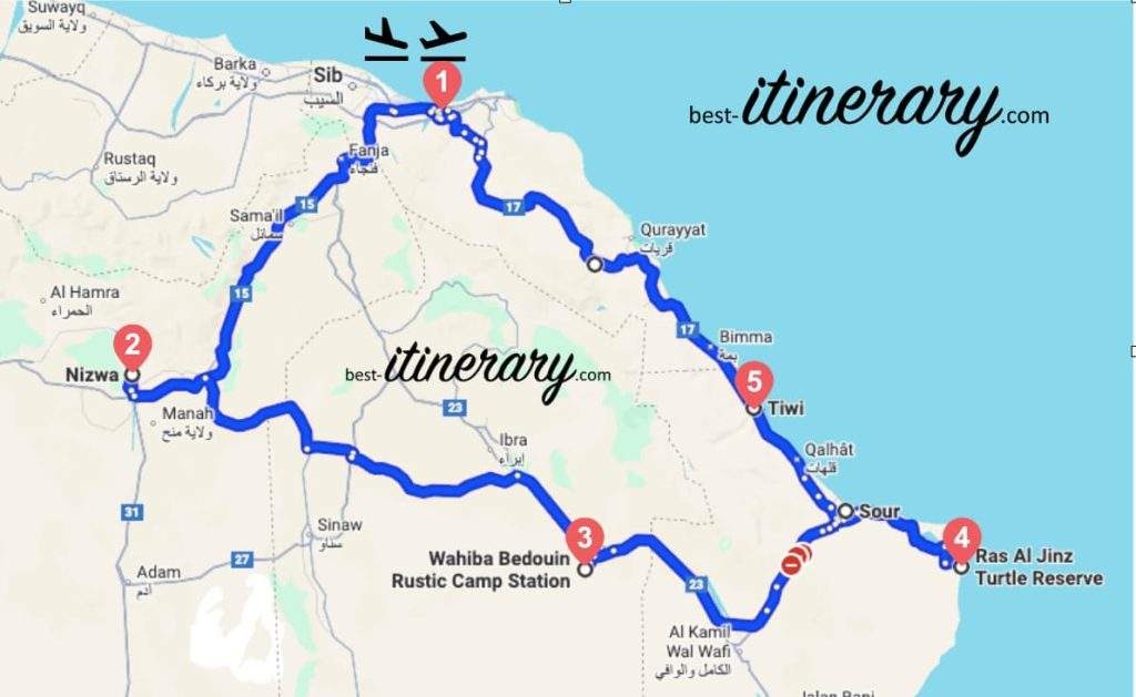 itinéraire-oman-10-jours